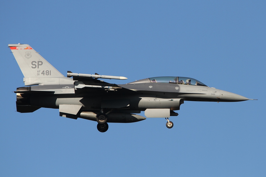 United States - US Air Force (USAF) Lockheed Martin F-16DJ Fighting Falcon 91-0481