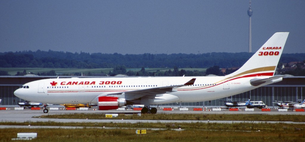 Canada 3000 kam im Sommer 2000 wöchentlich mit 332