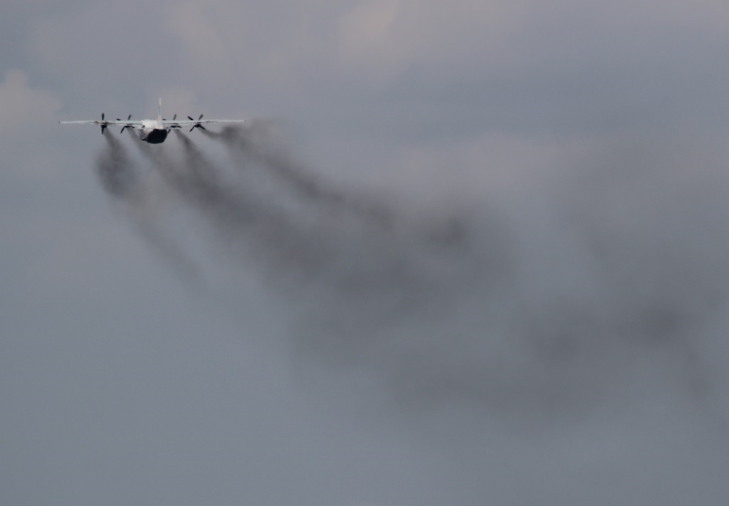 Abflug mit Wolken