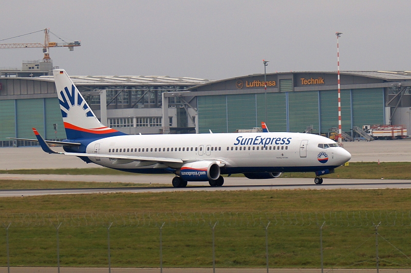 D-ASXP, SunExpress Deutschland, Boeing 737-8HX