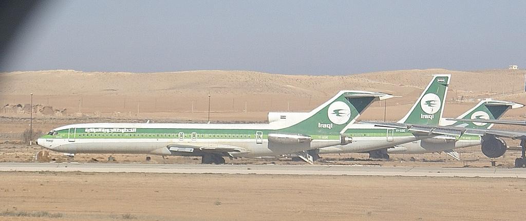 Iraqi B 727, Flughafen Amman abgestellt