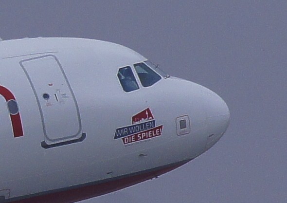 Ausschnittvergrößerung Olympiawerbung <br />Berlin