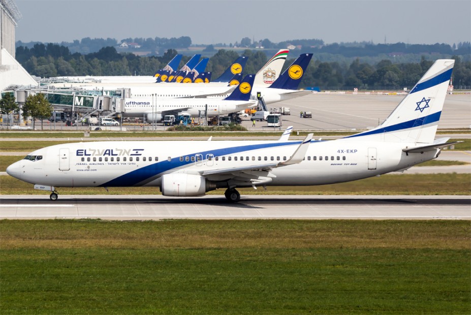 El Al Israel Airlines / 4X-EKP / Boeing 737-8Q8