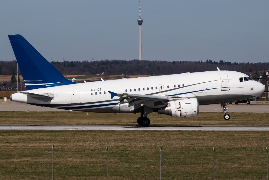 DC Aviation / 9H-ICE / Airbus A318-112(CJ) Elite