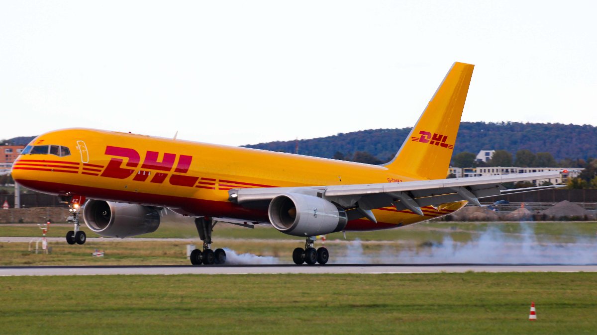 DHL 757 leider ohne Licht