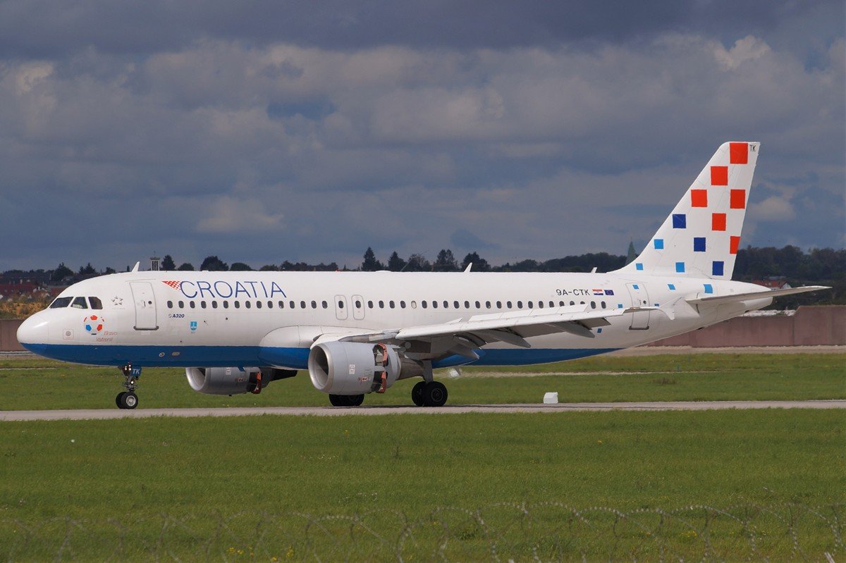 9A-CTK       A320-214     Croatia Airlines