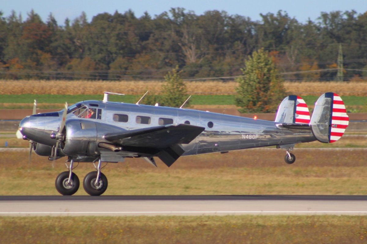 N480P  Beech C-45H Expeditor(52-10885)   Plane Fun Inc