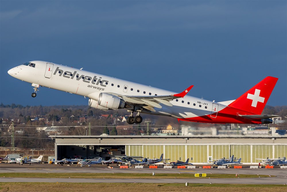 Helvetic Airways / HB-JVY / Embraer ERJ-190-100LR