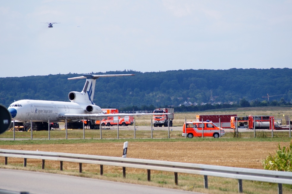 Flughafenfeuerwehr Übung