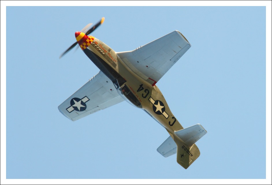 P51D kopfüber