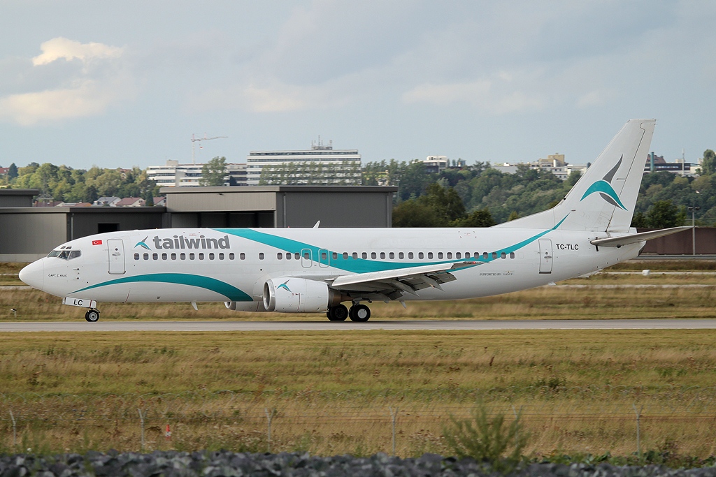 Tailwind Airlines Boeing 737-4Q8 <br />TC-TLC