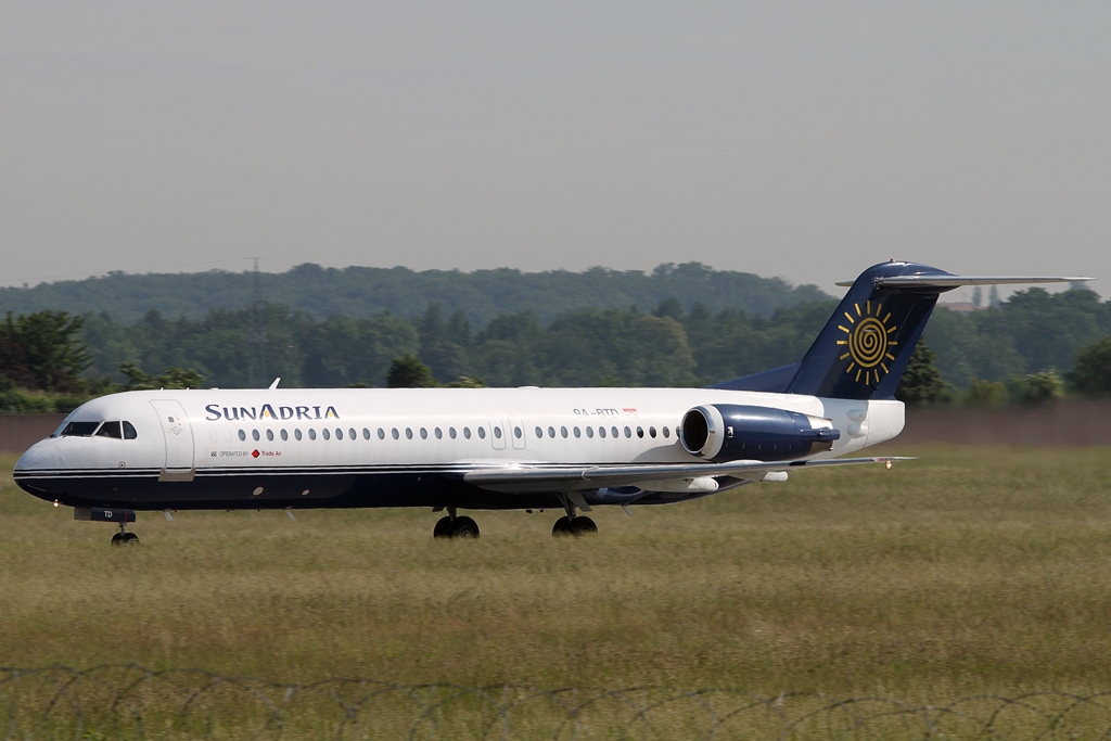 SunAdria Fokker 100 9A-BTD