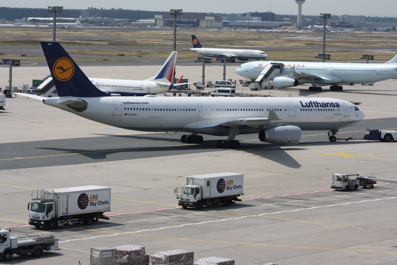 Lufthansa A330 nach Abu Dhabi